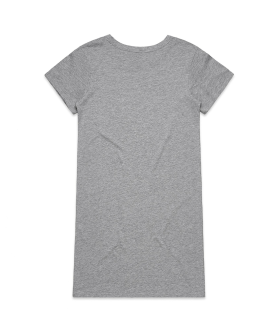 Nouvelle t-shirt dress coton organique sur fond blanc